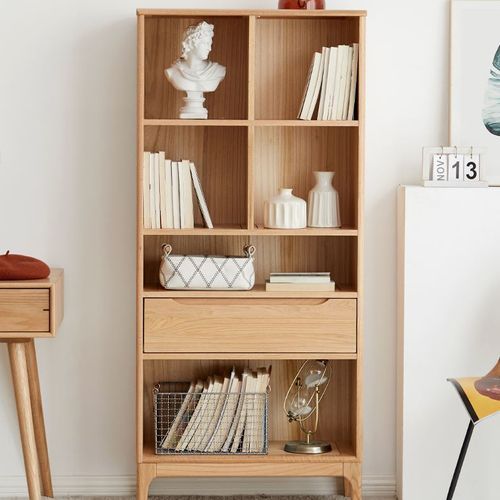 Berlin Natural Solid Oak Bookcase
