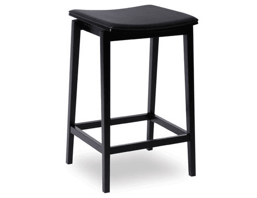 Stockholm Kitchen Stool - Black Stain - by TON