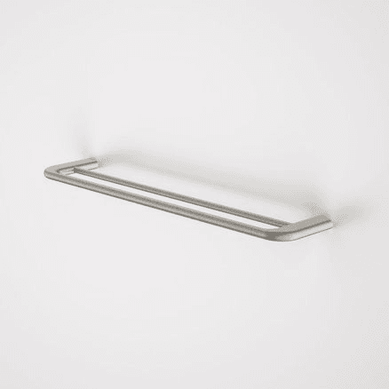 Caroma Contura II 620mm Double Towel Rail - Brushed Nickel