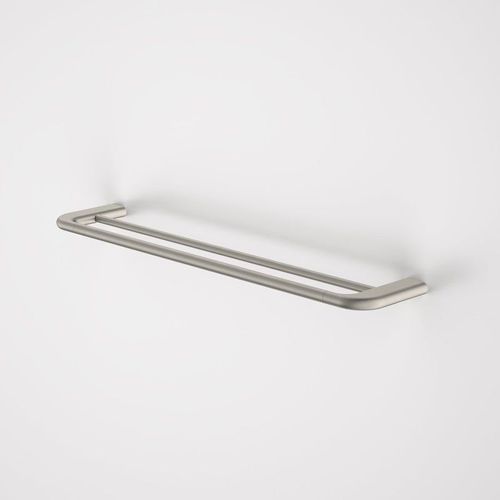 Caroma Contura II 620mm Double Towel Rail - Brushed Nickel