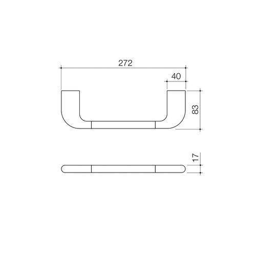 Caroma Contura II Hand Towel Rail - Brushed Bronze