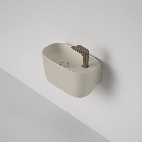 Caroma Contura II Hand Wall Basin (1 Tap Hole) - Matte Clay