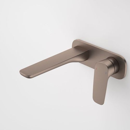 Caroma Contura II Wall Basin/Bath Mixer 180mm - Brushed Bronze