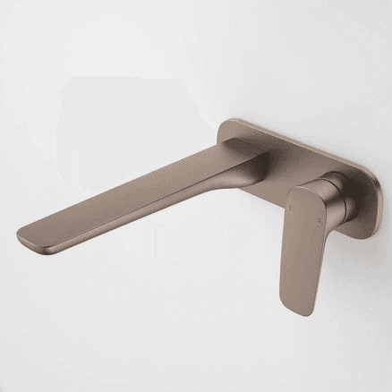 Caroma Contura II Wall Basin/Bath Mixer 220mm - Brushed Bronze