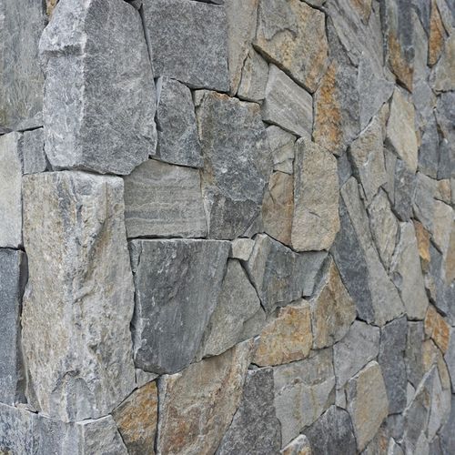 Blue Steel Random Wall Cladding