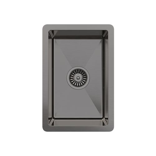 Brushed Gunmetal Jeeves 300x450 Single Bowl Butler Sink