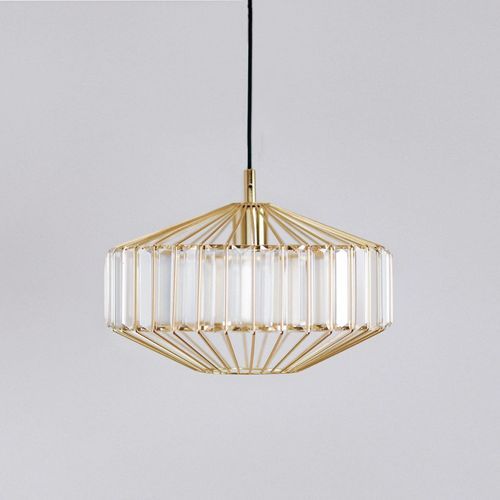 Butler | Glass Prism Pendant Light - Gold