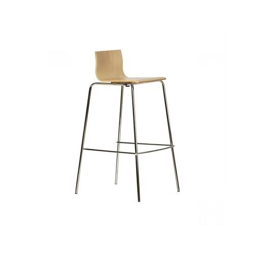 Cafe, Bistro Stool on Chrome Frame