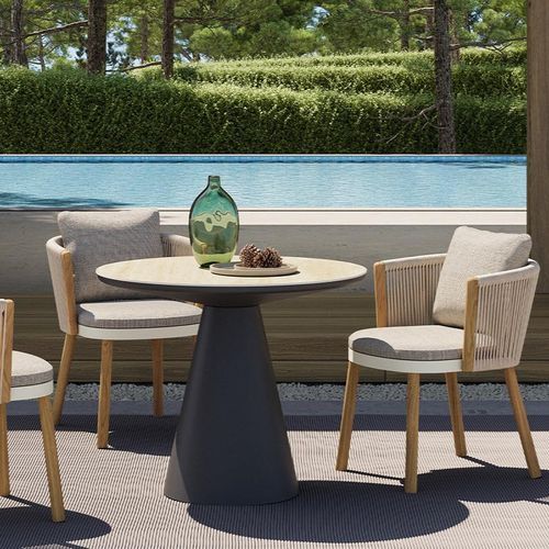 Chloe Outdoor Dining Chair - Beige