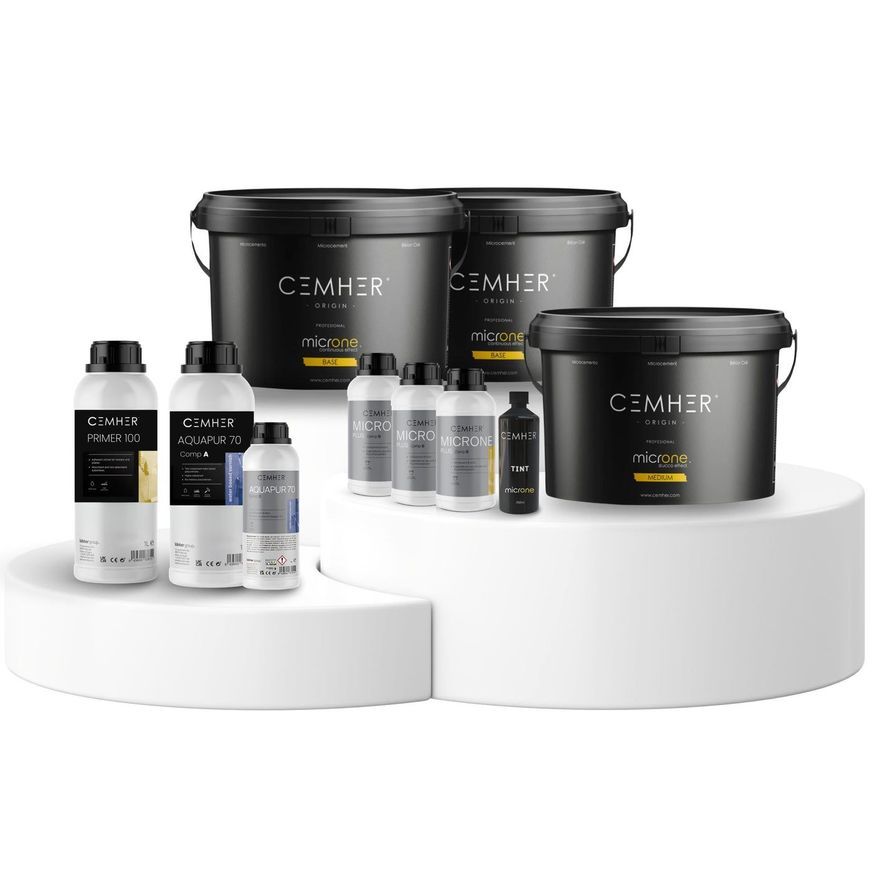 Cemher Microcement Microne Plus+ Kit - 10M2