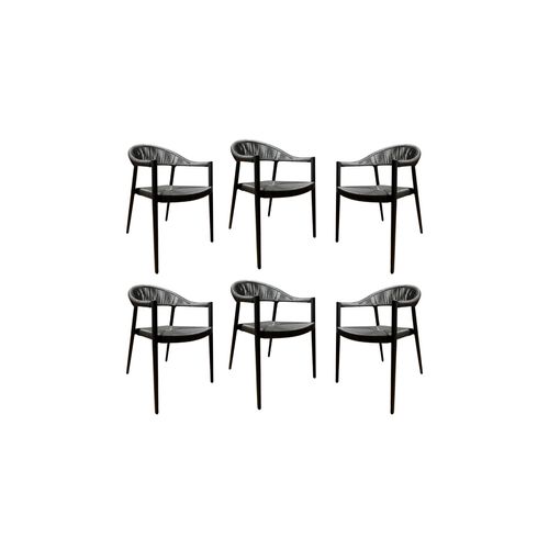 5 piece - Serena Outdoor Dining Set - Charcoal