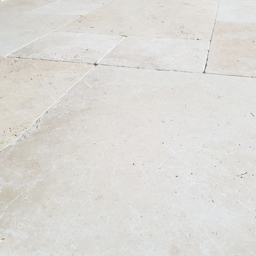 30mm Classic Linen Travertine French Pattern Pavers