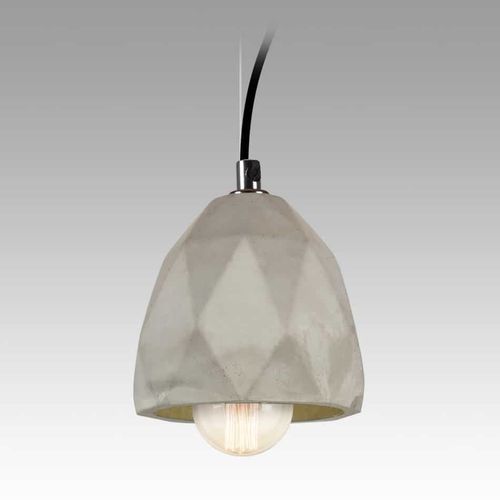 Concrete Geo Series Pendant - Oval