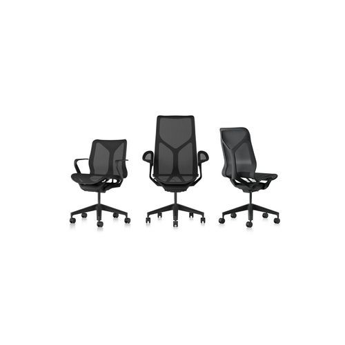 Cosm Low Back Leaf Arms Graphite