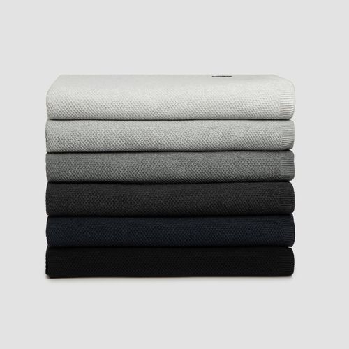 Moss Stitch Cotton Throws