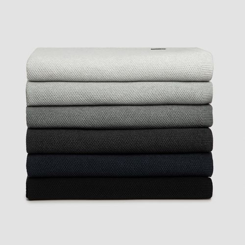Moss Stitch Cotton Throws