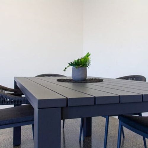 Cove Outdoor Dining Table 280cm | Charcoal