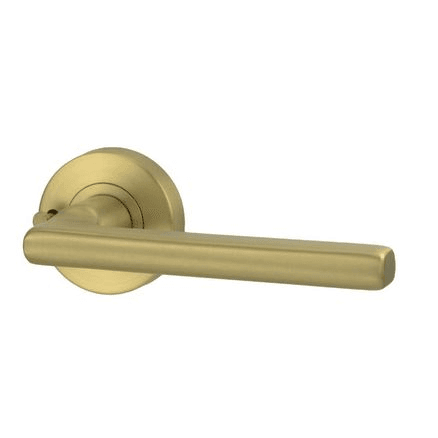 Lockwood Lever V4 Privacy Set With Latch - Satin Brass PVD
