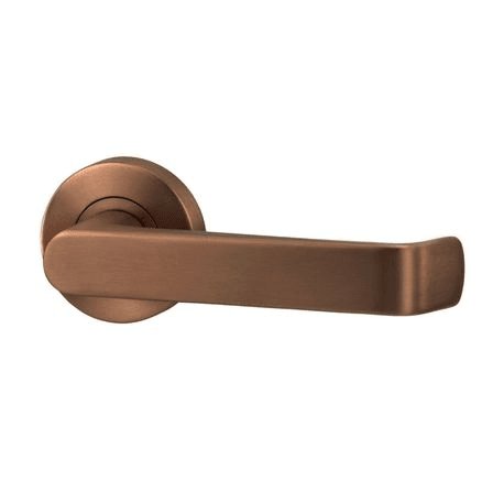 Lockwood Lever V1 Passage Set With Latch - Satin Bronze PVD