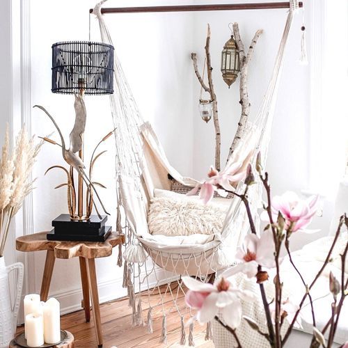 Aruba | Cream Hammock Hanging Chair