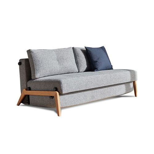 Cubed 160 Queen Sofa Bed By Innovation With Oak Legs