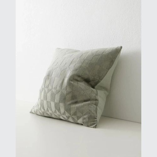Weave Home Marina Cushion - Laurel | Woven Geometric