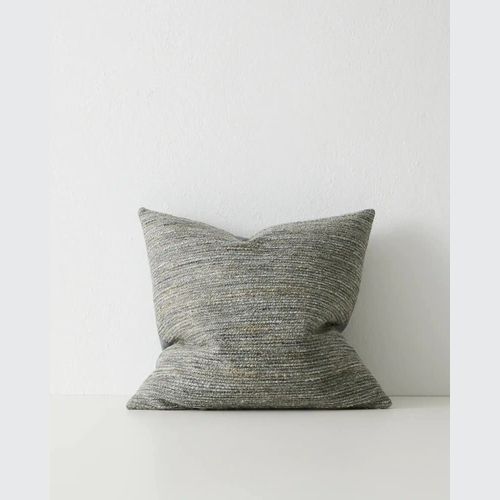 Weave Home Vista Cushion - Mineral | Chunky Linen/Wool Blend