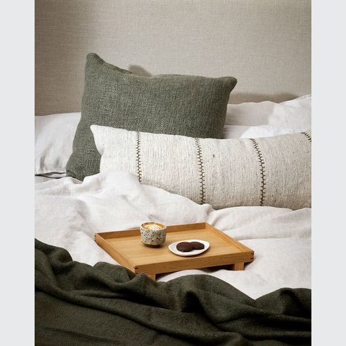 Baya Kalahari Cushion - Ecru | Long Lumbar Shape