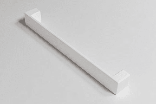 Azerro 450mm Single Towel Rail in Matte White