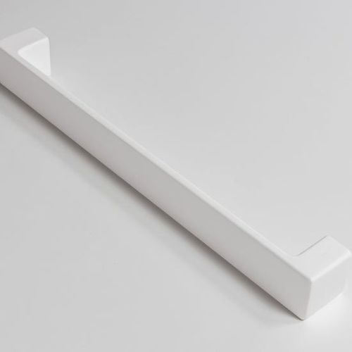 Azerro 450mm Single Towel Rail in Matte White