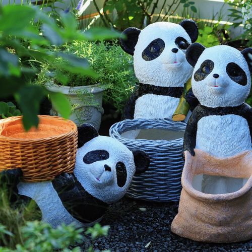 Playful Panda Planters