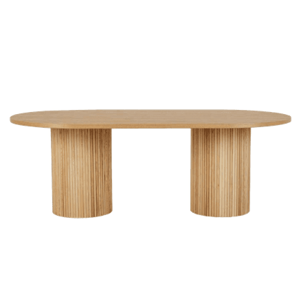 Benjamin Ripple Oval Dining Table - 8 Seater