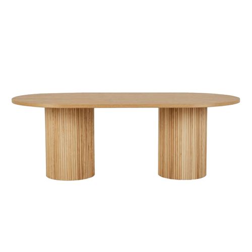Benjamin Ripple Oval Dining Table - 8 Seater
