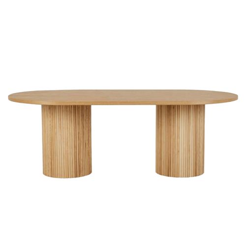 Benjamin Ripple Oval Dining Table - 8 Seater