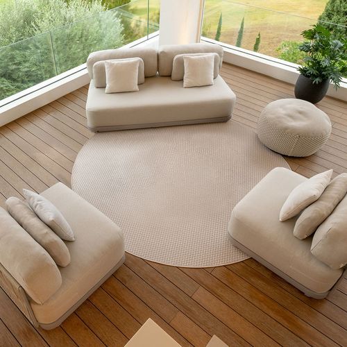 Durbuy Armless 3pc Rope Outdoor Lounge Setting