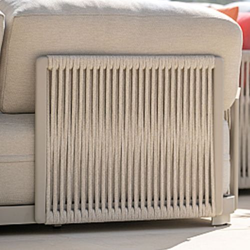 Durbuy Armless 3pc Rope Outdoor Lounge Setting