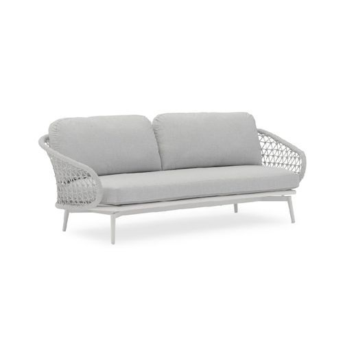 Verona Two Seater Outdoor Lounge - Light Grey