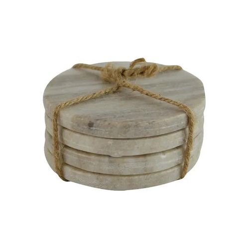 Marble Coasters Beige - set of 4