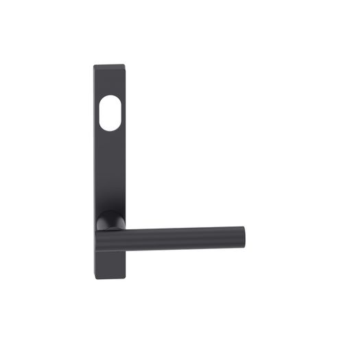 Narrow Plate Lever #12 Cylinder/Concealed BLK