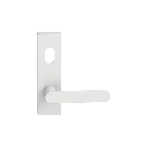 Rectangular Plate Lever #30 Cylinder/Concealed WHT