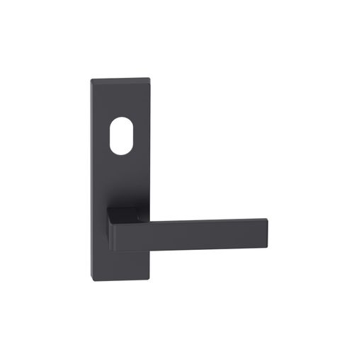 Rectangular Plate Lever #32 Cylinder/Concealed BLK
