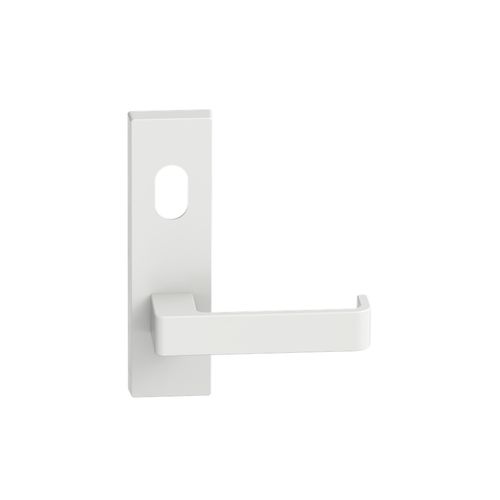 Rectangular Plate Lever #31 Cylinder/Concealed WHT