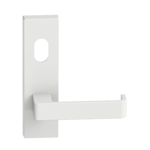 Rectangular Plate Lever #31 Cylinder/Concealed WHT