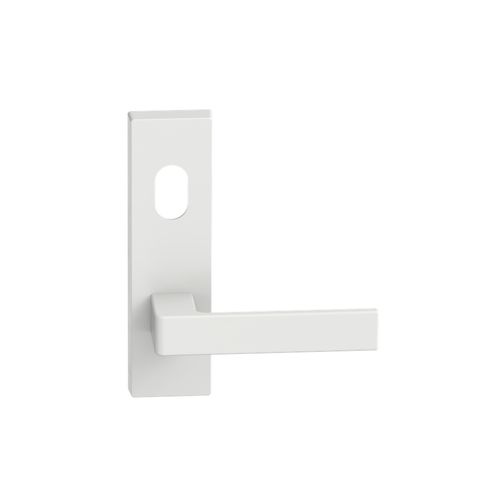 Rectangular Plate Lever #32 Cylinder/Concealed WHT