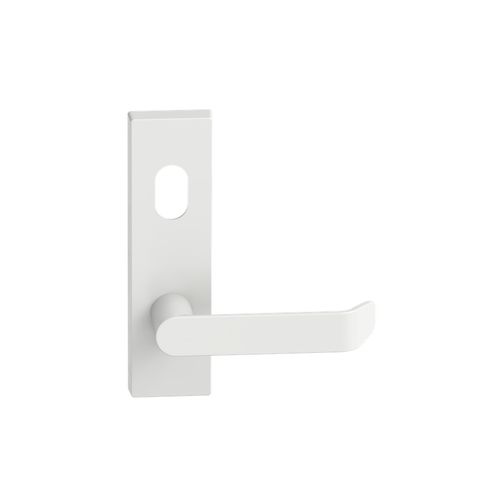 Rectangular Plate Lever #34 Cylinder/Concealed WHT