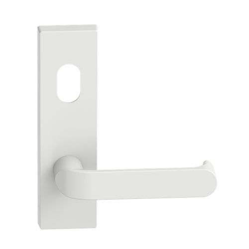 Rectangular Plate Lever #36 Cylinder/Concealed WHT