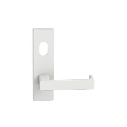 Rectangular Plate Lever #35 Cylinder/Concealed WHT