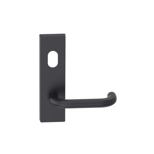 Rectangular Plate Lever #10 Cylinder/Concealed BLK