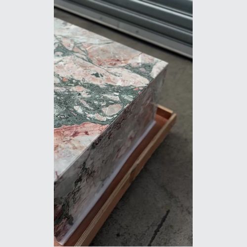Block Coffee Table - Seasonal Pink Marble - Small | Natural Stone Co.