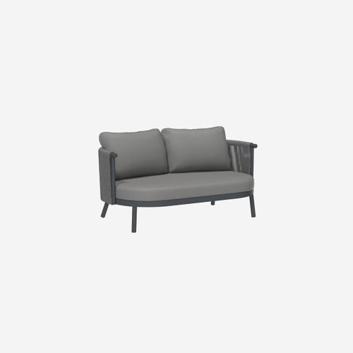 Chloe Outdoor 2-Seater Sofa-Charcoal